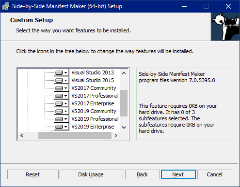 install vs2019 integration